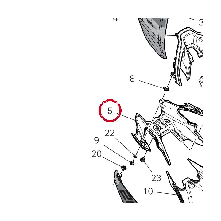 Lower rear light V23L — réf. 48312471A | Ducati Store