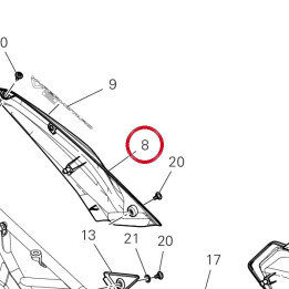 Panneau lateral gauche — réf. 48312421AA | Ducati Store
