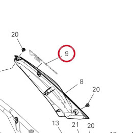 Decalco rad duct dx — réf. 4381S731A | Ducati Store