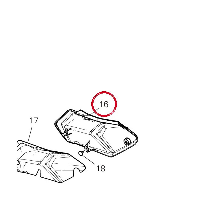 Couvercle gauche moteur — réf. 48217871A | Ducati Store