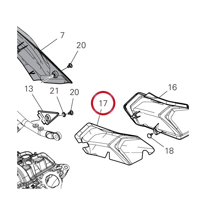 Reflechissant la chaleur — réf. 4601T932A | Ducati Store
