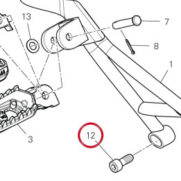 Vis tcei M8X20 77151238C — réf. 77151238C | Ducati Store