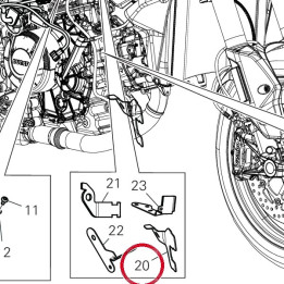 Equerre connecteur 8301S371B — réf. 8301S371B | Ducati Store