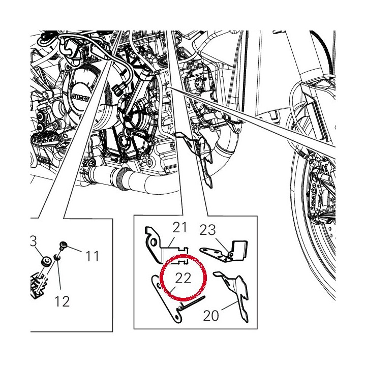 Plaquette 8301Q072AA — réf. 8301Q072AA | Ducati Store