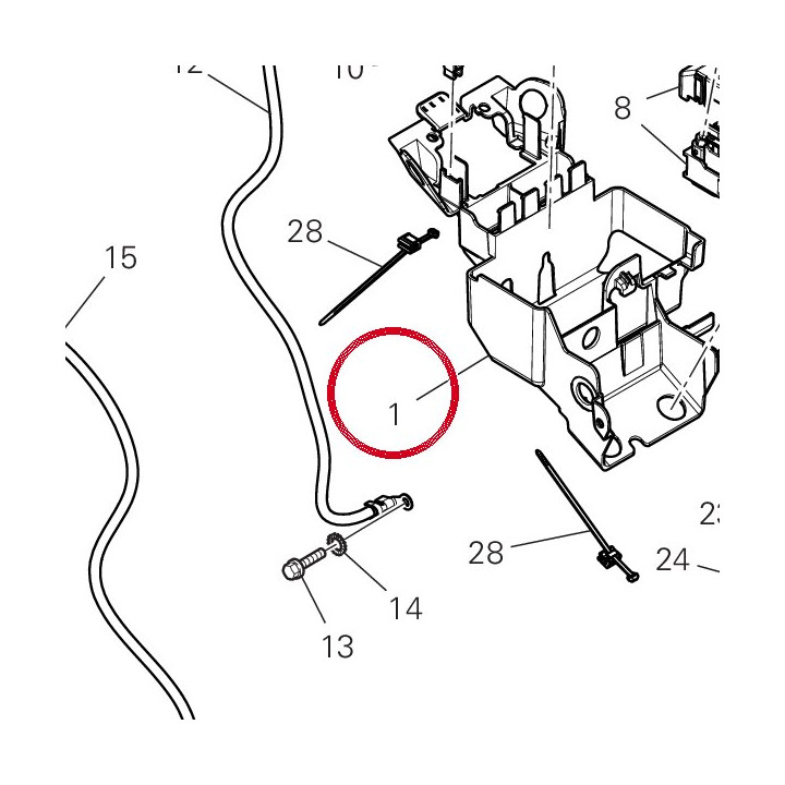 Support câblage 8291T951A — réf. 8291T951A | Ducati Store