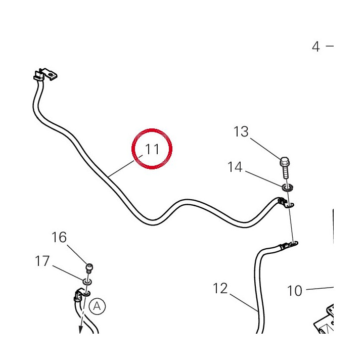 Cable 51311161A — réf. 51311161A | Ducati Store