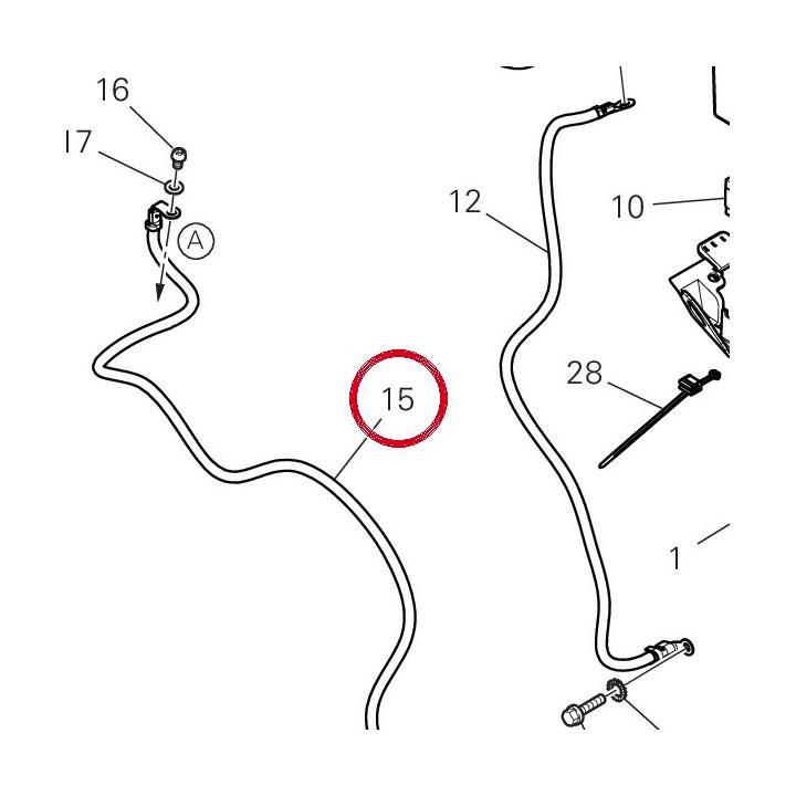 Câble telerupteur — réf. 51411301B | Ducati Store