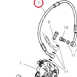 Tuyau frein avant 61810861A — réf. 61810861A | Ducati Store