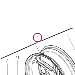 Roue arrière 50223551AA — réf. 50223551AA | Ducati Store