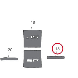Decalcomanie gauche — réf. 4381Q301A | Ducati Store