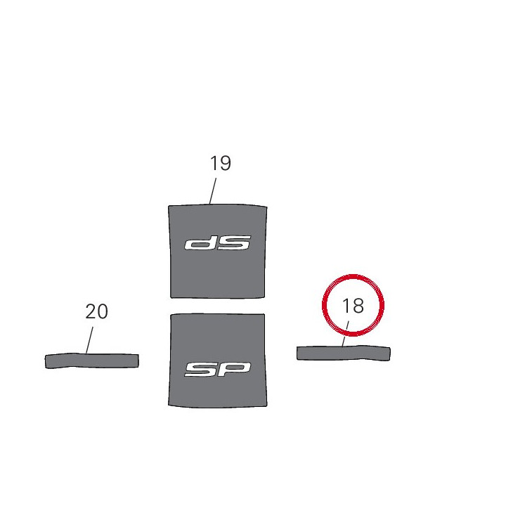 Decalcomanie gauche — réf. 4381Q301A | Ducati Store