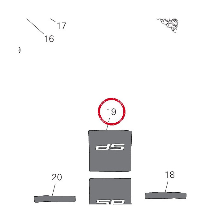 Decalcomanie arrière — réf. 4381Q361A | Ducati Store