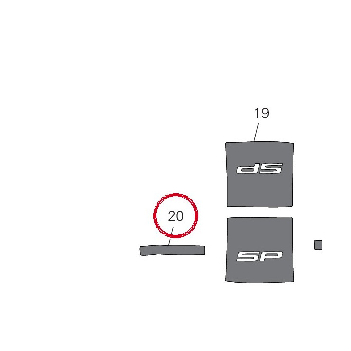 Decalcomanie droite — réf. 4381Q311A | Ducati Store