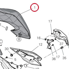 Couvercle réservoir — réf. 480ZF221CB | Ducati Store