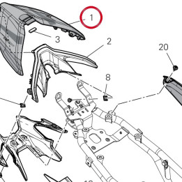 Cache feu arrière — réf. 48322491AB | Ducati Store