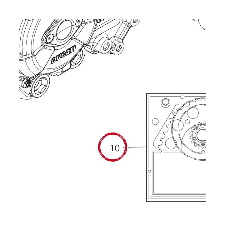 Kit transmission secondaire — réf. 67641801A | Ducati Store