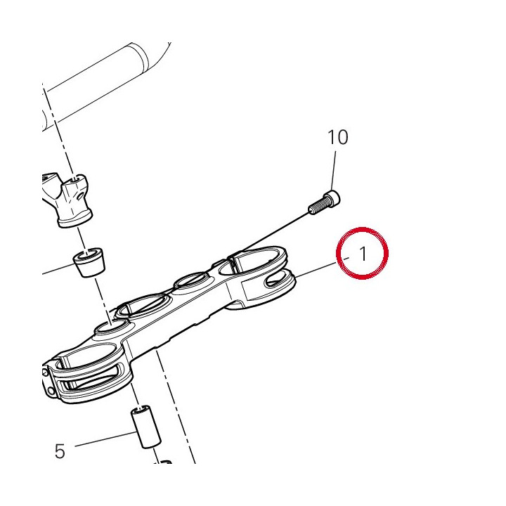 Tête de direction — réf. 34111934AA | Ducati Store