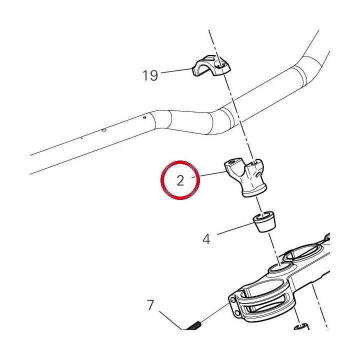 Cavalier inférieur — réf. 36016191BA | Ducati Store