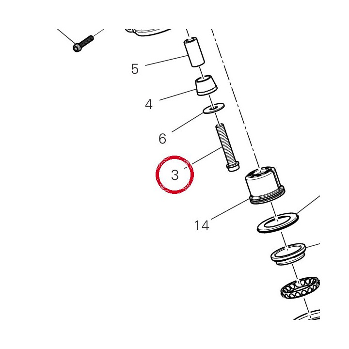 Vis tceif M10X50X1.25 — réf. 77159388B | Ducati Store