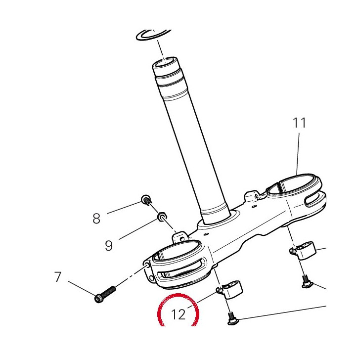 Passe-Tube 75812261B — réf. 75812261B | Ducati Store