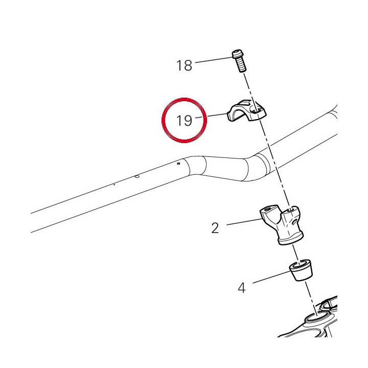 Cavalier supérieur — réf. 36016201BA | Ducati Store