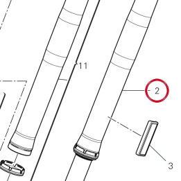 Fourche complète gauche — réf. 34521351B | Ducati Store