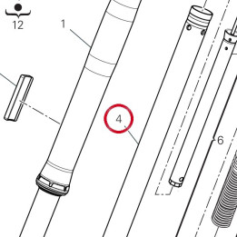 Unité pied de forche + — réf. 34923391A | Ducati Store