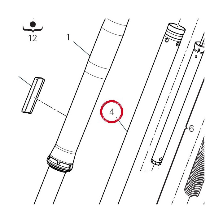 Unité pied de forche + — réf. 34923391A | Ducati Store