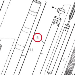 Unité pied de forche + — réf. 34923401A | Ducati Store