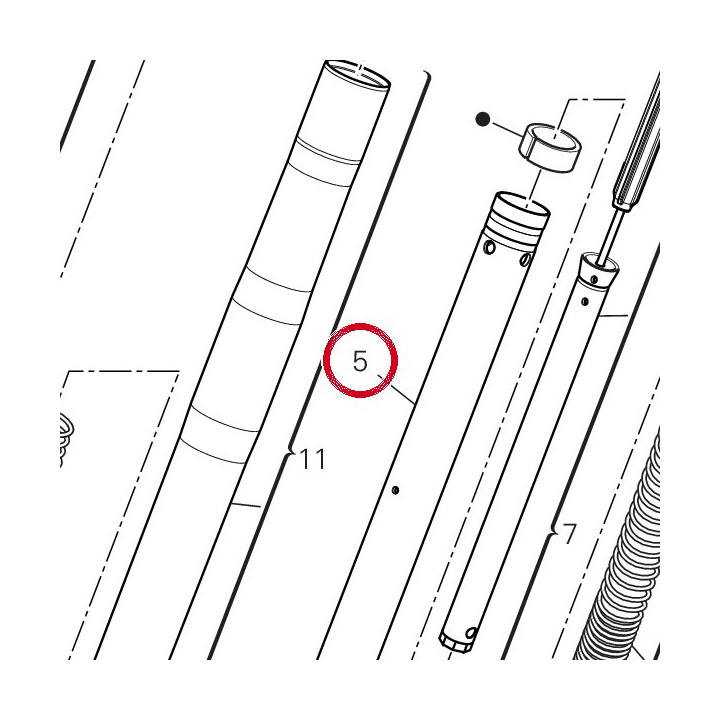 Unité pied de forche + — réf. 34923401A | Ducati Store