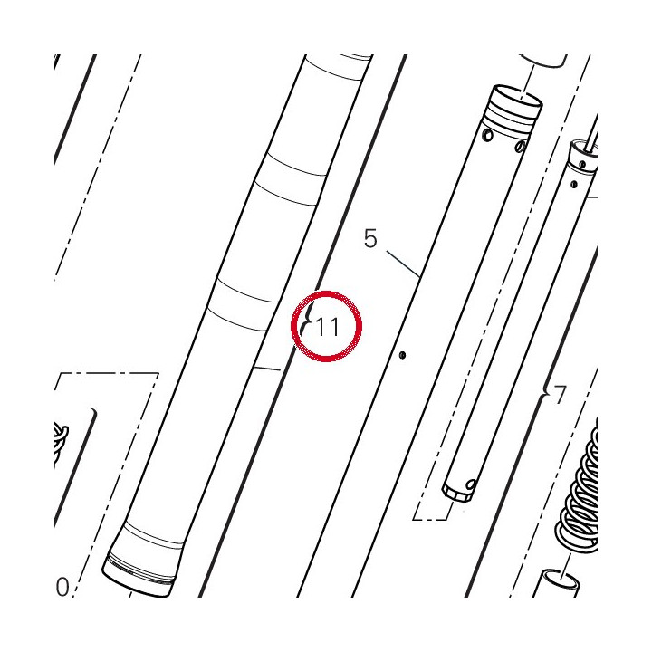Tube porteur 34923451A — réf. 34923451A | Ducati Store