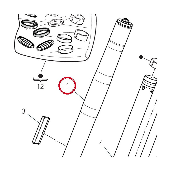 Fourche complète droit — réf. 34421361A | Ducati Store