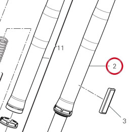 Fourche complète gauche — réf. 34521361A | Ducati Store