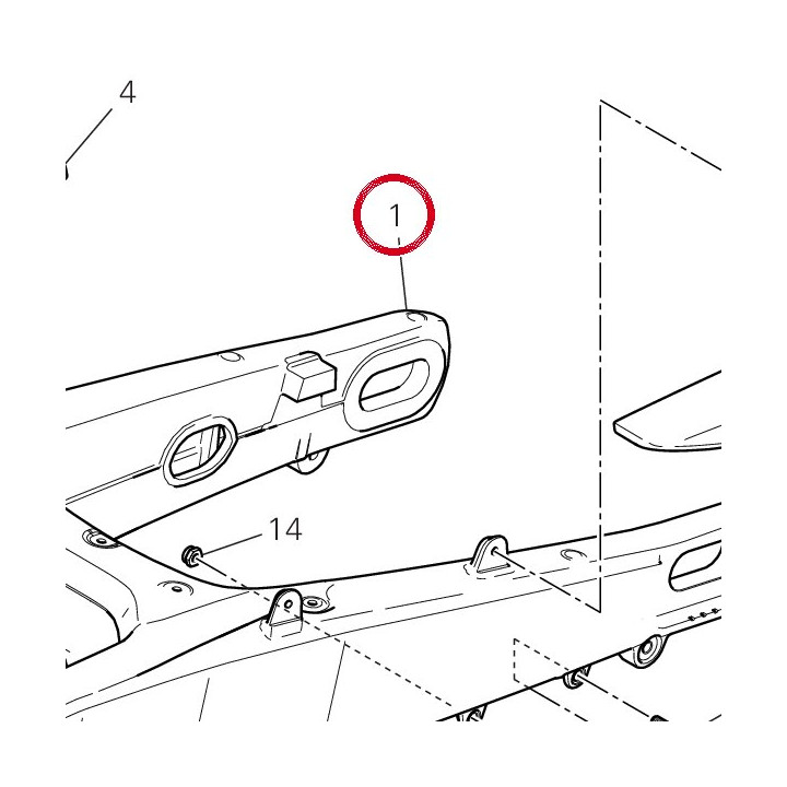 Bras oscillant arrière — réf. 37019241C | Ducati Store
