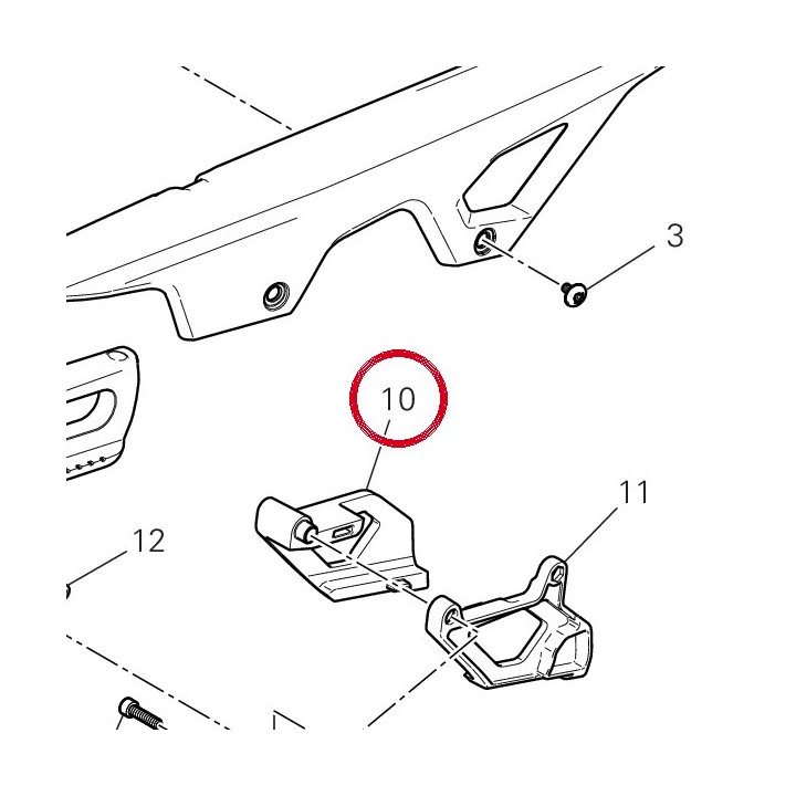 Patin intérieur 44712901A — réf. 44712901A | Ducati Store