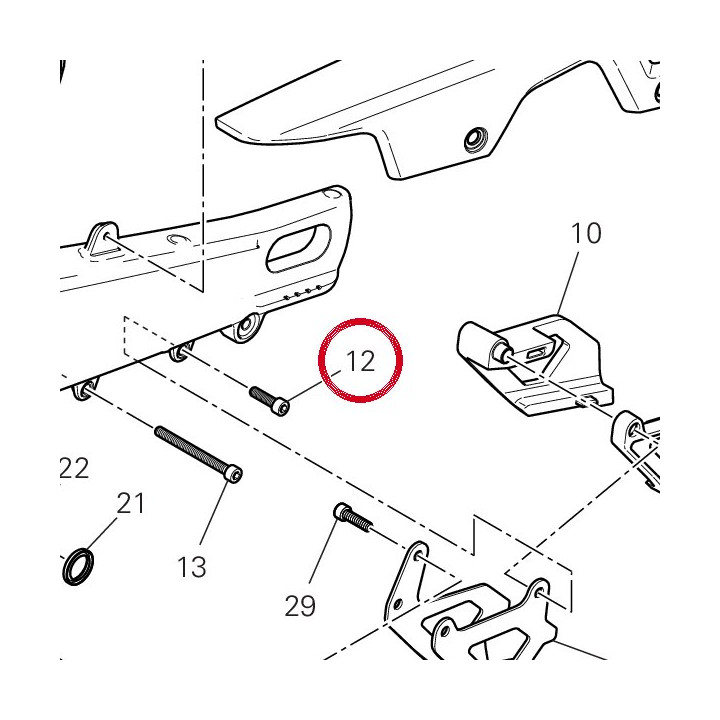 Vis M6X22 77150688B — réf. 77150688B | Ducati Store