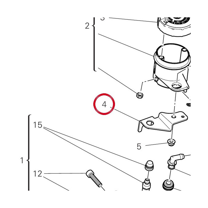 Support réservoir huile — réf. 8291R942AA | Ducati Store