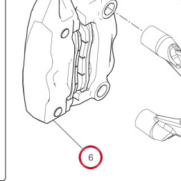 Étrier frein devant — réf. 61042211A | Ducati Store