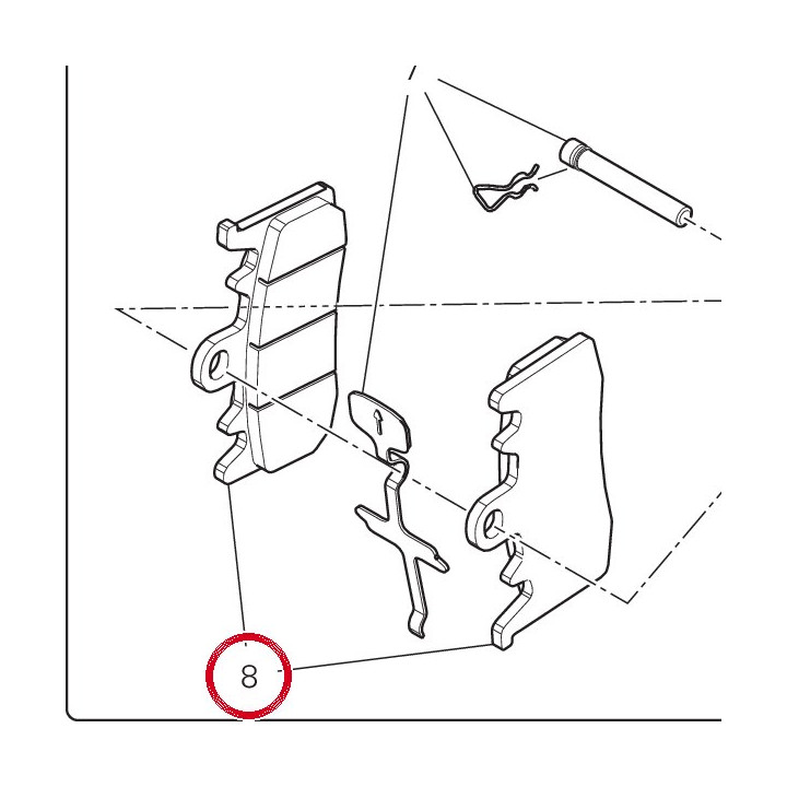 Jeu plaquettes frein avant — réf. 61341651A | Ducati Store