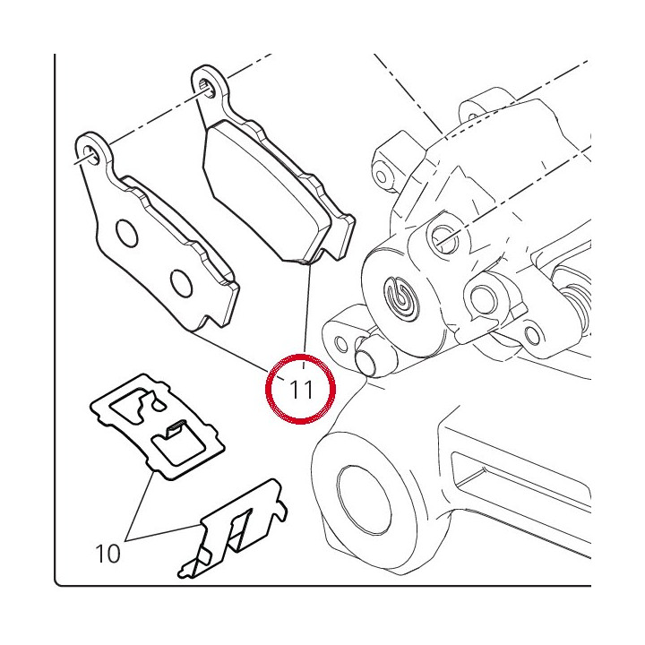 Paire de plaquettes — réf. 61341661A | Ducati Store