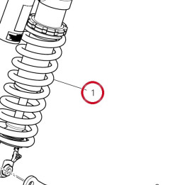 Amortisseur arrière — réf. 36522213A | Ducati Store