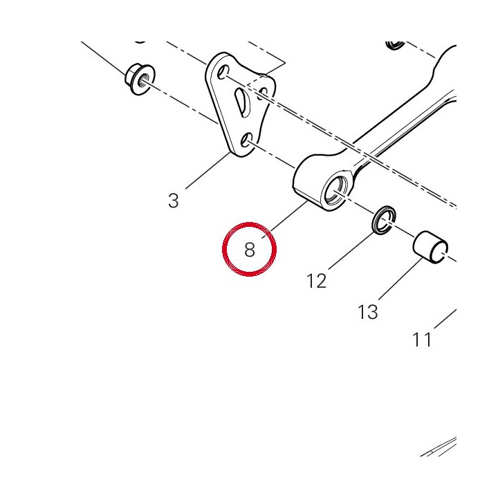 Tirant 37212341AA — réf. 37212341AA | Ducati Store
