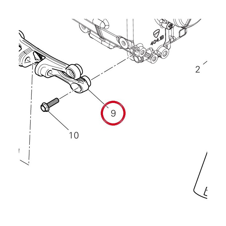 Support amortisseur — réf. 8291J601AA | Ducati Store