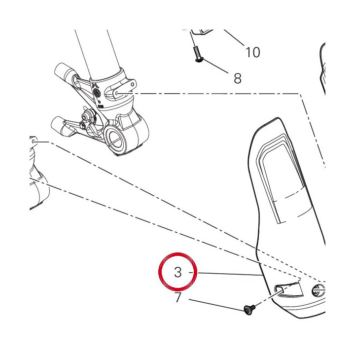 Protecteur de bras droit — réf. 4601E392A | Ducati Store