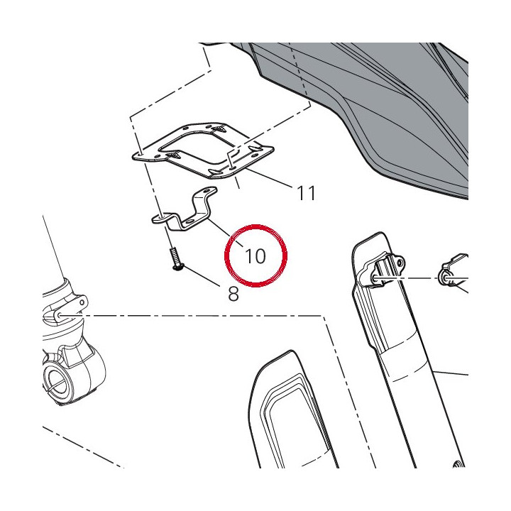 Equerre 8301M591BA — réf. 8301M591BA | Ducati Store