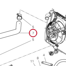 Tuyau de refoulement eau — réf. 80018451B | Ducati Store