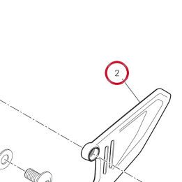 Pare-Talon gauche 4601P201A — réf. 4601P201A | Ducati Store