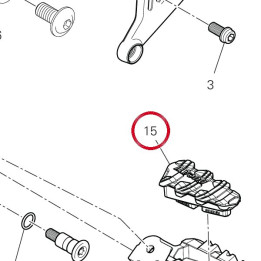 Caoutchouc Repose-Pieds — réf. 76510361A | Ducati Store