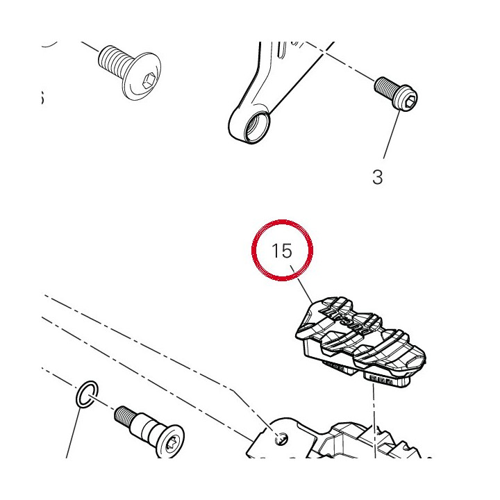 Caoutchouc Repose-Pieds — réf. 76510361A | Ducati Store