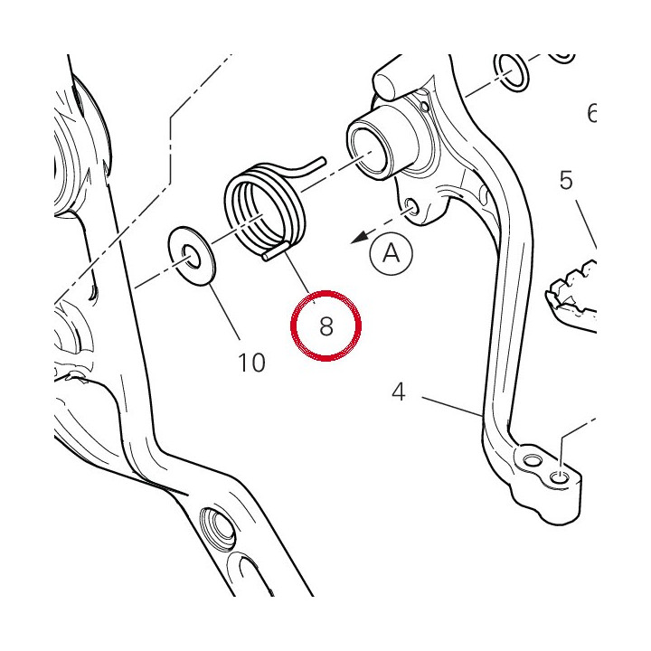 Ressort 7991B831BA — réf. 7991B831BA | Ducati Store